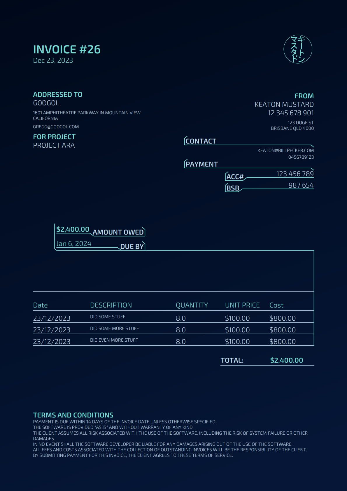 Beautiful Invoices